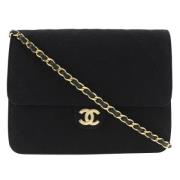 Chanel Vintage Pre-owned Bomull plnbcker Black, Dam