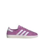 Adidas Lila Mocka Sneakers med Vita Detaljer Purple, Dam