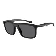 Emporio Armani Polariserade Mattsvarta Solglasögon Ea4234U Black, Unis...