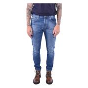 Dondup Blå Slim Fit Morot Jeans Blue, Herr