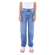 Max Mara Weekend 90-talets Straight Leg Denim Jeans Blue, Dam