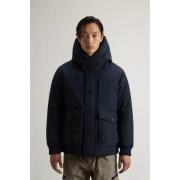 Woolrich Blå Melton Bomberjacka Blue, Herr