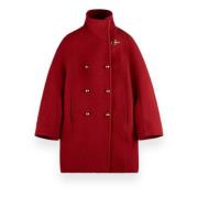 Fay Urban Coat Ovetto Bröst Jacka Red, Dam