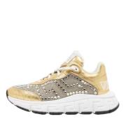 Versace Pre-owned Pre-owned Laeder sneakers Yellow, Dam