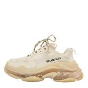 Balenciaga Vintage Pre-owned Mesh sneakers Beige, Dam