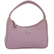 Prada Vintage Pre-owned Nylon handvskor Pink, Dam