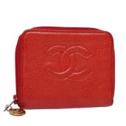 Chanel Vintage Pre-owned Laeder plnbcker Red, Dam