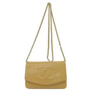 Chanel Vintage Pre-owned Laeder chanel-vskor Yellow, Dam