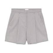 Liu Jo Grå Twill Shorts med Dartdetaljer Gray, Dam