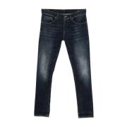 Dondup Blå Denimbyxor Slim Fit Blue, Herr