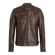 Belstaff Legacy Outlaw Vaxad Läderjacka Brown, Herr