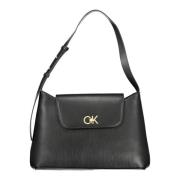 Calvin Klein Svart dam axelväska med justerbart handtag Black, Dam