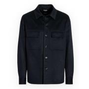 Ermenegildo Zegna Cashmere Overshirt Black, Herr