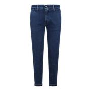 Re-Hash Mörkblå Tapered Denim Jeans Blue, Herr