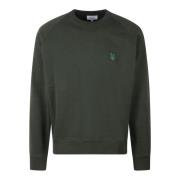 Maison Kitsuné Bold Fox Broderad Sweatshirt Green, Herr