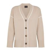 Peuterey Ull Cardigan för Stiligt Utseende Beige, Dam