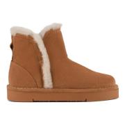 Panchic Brunsocker Shearling Bootie Brown, Dam