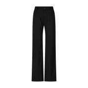 Mason's Elastiska Straight Leg Byxor Black, Dam