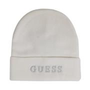 Guess Vit Tryckt Slip-On Keps Höst/Vinter Beige, Dam