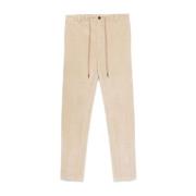 Circolo 1901 Beige Corduroy Byxor med Dragsko i Fållen Beige, Herr