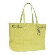 Dior Vintage Pre-owned Canvas totevskor Yellow, Dam