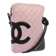 Chanel Vintage Pre-owned Laeder axelremsvskor Pink, Dam