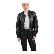 Jofama Stella Bomber Skinnjacka Black, Dam