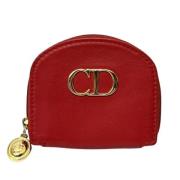 Dior Vintage Pre-owned Laeder plnbcker Red, Dam