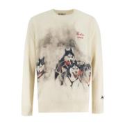 MC2 Saint Barth Vinter Stickad Crew-Neck Jumper Beige, Herr