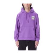 Obey Lila Passion Hoodie för Män Purple, Herr