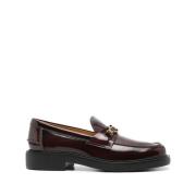 Tod's Röda läder slip-on skor Red, Dam