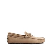 Tod's Stiliga Loafers för Män Beige, Herr