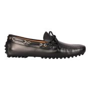 Car Shoe Läderloafers för Varmt Väder Black, Herr