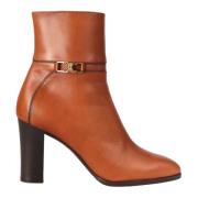 Celine Elegant Läder Ankelstövlar Brown, Dam