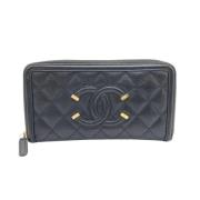 Chanel Vintage Pre-owned Laeder plnbcker Black, Dam