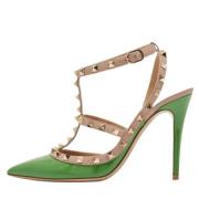 Valentino Vintage Pre-owned Laeder klackskor Green, Dam