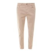 Brunello Cucinelli Beiga Byxor med Metallknappar Beige, Herr