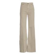 Dondup Wide Leg Jeans Colonial Aw24 Brown, Dam