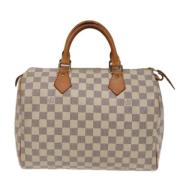 Louis Vuitton Vintage Pre-owned Canvas handvskor White, Dam