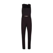 Liu Jo Bältad Stretch Jumpsuit med Cut Out Black, Dam