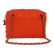 Chanel Vintage Pre-owned Tyg chanel-vskor Orange, Dam