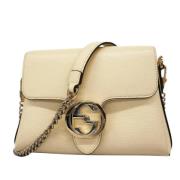 Gucci Vintage Pre-owned Laeder gucci-vskor Beige, Dam