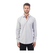 Hugo Boss Vertikal Rand Slim Fit Skjorta Gray, Herr