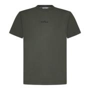 Stone Island Gröna T-shirts och Polos med Logotyp Green, Herr