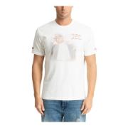 MC2 Saint Barth Jullov Mönstrad Logotyp T-shirt White, Herr