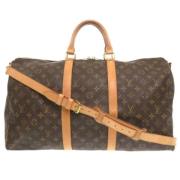 Louis Vuitton Vintage Pre-owned Canvas handvskor Brown, Dam