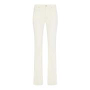 7 For All Mankind Elegant Bootcut Byxor White, Dam