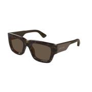 Gucci Bruna Havana Solglasögon Gg1668S Brown, Unisex