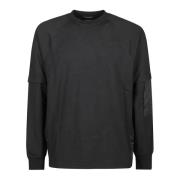 C.p. Company Crew Neck Sweatshirts för Män Black, Herr