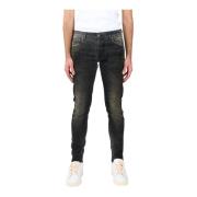 Salvatore Santoro Sammet Skinny Jeans Black, Herr